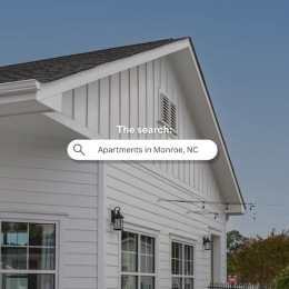 a large building with a graphic overlayed